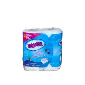 WAMA PAPIER TOILETTE 4 ROULEAUX * 16Pcs